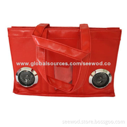 Fashionable bag with speaker